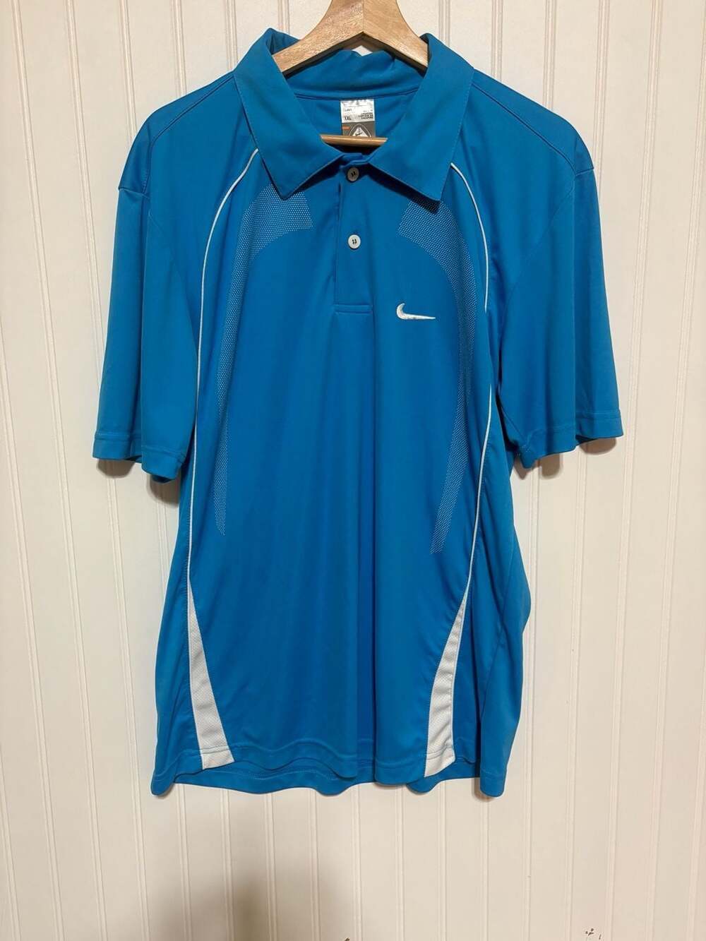 Vintage Nike ACG Clima-Fit Blue Performance Polo XXL